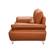 1810 Orange Leather Loveseat by ESF