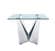 2061 Glass Top Dining Table by ESF