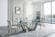 2061 Glass Top Dining Table by ESF