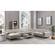 582 Light Grey Leather Coffee Table by ESF