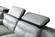908 Light Gray Leather Sectional by ESF