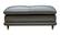 9180 Dark Grey Leather Ottoman by ESF