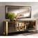 Essenza Walnut/Gold 4 Door Buffet by ESF