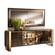 Essenza Walnut/Gold 4 Door Buffet by ESF