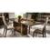 Essenza Walnut/Gold Dining Chair by ESF