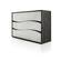 Ischia Black/White Wood Bedroom Set by ESF