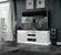 Kiu White TV Base w/ Lights by ESF