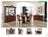 Pamela Brown Wood Dining Table w/Extension by ESF