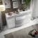 Ronda Dali White & Gray Bedroom Set by ESF