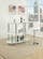 F1566 White Barstool (Set of 2) by Poundex
