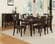 F2179/F1285 Dark Rosy Espresso 7 Pcs Dining Set by Poundex
