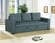 F6532 Blue Gray Sofa Bed by Poundex