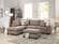 F6544 Mocha 3 Pcs Sectional Sofa Set by Poundex