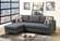 F7094 Blue Gray Sectional Sofa by Poundex