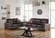 F7878 Espresso 2 Pcs Sofa Set by Poundex