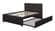 F9215 Espresso Bed by Poundex