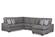 Fairview Sectional Sofa Bennett Charcoal by Wood House Upholstery