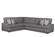 Fairview Sectional Sofa Bennett Charcoal by Wood House Upholstery