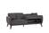 Flexy Convertible Sofa-in-a-Box (Zigana Charcoal) by Bellona