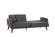 Flexy Convertible Sofa-in-a-Box (Zigana Charcoal) by Bellona