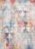 Fresco Distressed Grey Pink Blue Yellow Triangular Pattern Rug by Kalora