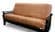 Suede Rust Futon Cover Full w/Piping (54" x 75") by Prestige