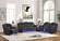Benz Gray Faux Leather Sofa & Loveseat by Galaxy Furniture
