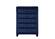 Sophia Navy Blue Bedroom Set by Galaxy Furniture