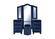 Sophia Navy Blue Bedroom Set by Galaxy Furniture