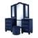 Sophia Navy Blue Bedroom Set by Galaxy Furniture