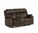 U7303 Domino Coffee Microfiber Console Reclining Loveseat w/Drawer by Global Furniture