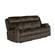 U7303 Domino Coffee Microfiber Reclining Sofa w/Drop Down Table by Global Furniture