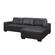 U821 Dark Grey PVC Sectional by Global Furniture