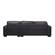 U821 Dark Grey PVC Sectional by Global Furniture