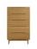 Currant Five Drawer High Chest Caramelized by Greenington