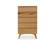 Azara Five Drawer High Chest Caramelized by Greenington