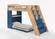 Galaxy Twin Loft Bunk Natural (Dual-Tone) by Night & Day Furniture