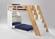 Galaxy Twin Loft Bunk Natural (Dual-Tone) by Night & Day Furniture