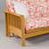 Futon Set - Chair Size - Portland Cherry Oak Frame, Mattress w/Removable Solid Cover