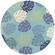 Harbor Turquoise Palms Area Rug by KAS Rugs