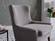 Canyon Revere Gray Accent Chair by Bellona