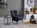 Canyon Revere Navy Accent Chair by Bellona