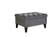 Cecilia Pearla Gray Storage Ottoman by Bellona