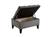 Cecilia Pearla Gray Storage Ottoman by Bellona