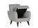 Flexy Chair-in-a-Box w/Storage (Zigana Light Gray) by Bellona