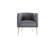 Cloak Gray Accent Armchair by Bellona