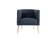 Cloak Navy Accent Armchair by Bellona
