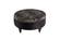 Gaze Main/Duca Black Ottoman by Bellona