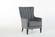 Palmer Corvet Anthracite Accent Armchair by Bellona