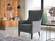 Palmer Corvet Anthracite Accent Armchair by Bellona